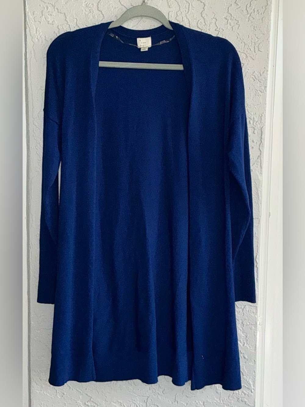 A New Day Blue Long Sleeve Open-Front Cardigan